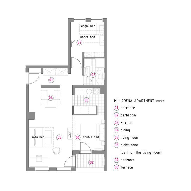 בלגרד Miu Arena Apartment מראה חיצוני תמונה